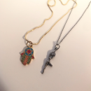 Halsband: HAMSA hand guld