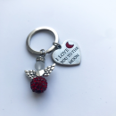 Nyckelring med budskap + ängel